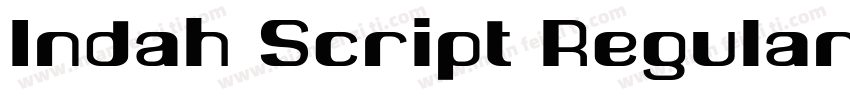 Indah Script Regular字体转换